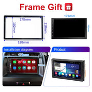 7-Inch 2-DIN Android 15 QLED Car Stereo with Wireless CarPlay and Android Auto
