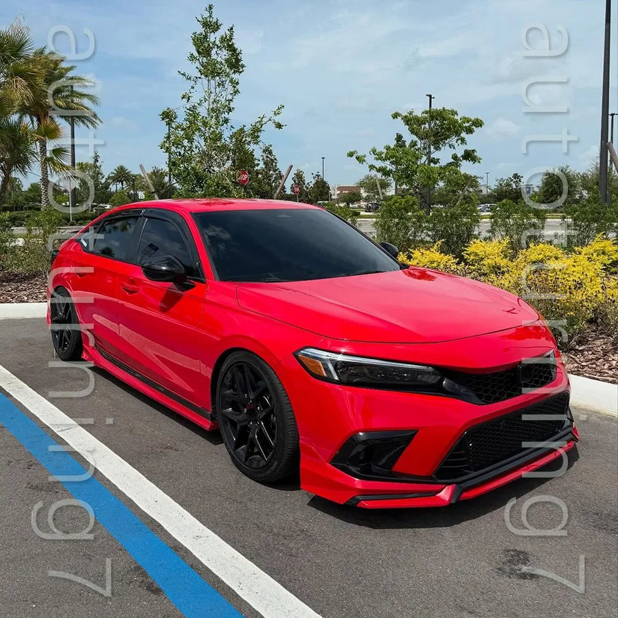 Rallye Red Front Bumper Lip for 2022–2024 Honda Civic