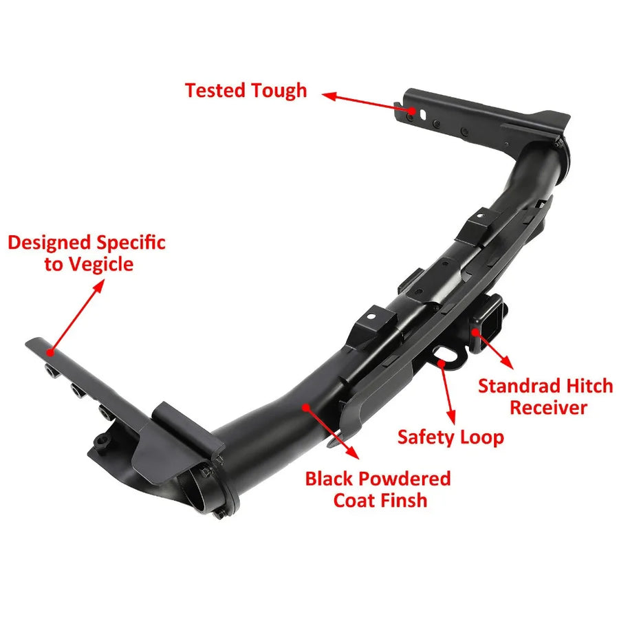 Trailer Hitch Receiver Bezel & Plug for 2011–2022 Jeep Grand Cherokee