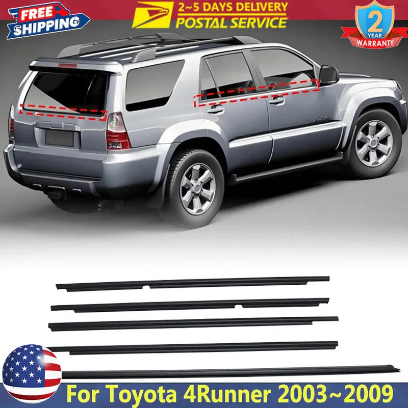 Exterior Window Trim Set for Toyota 4Runner 2003-2009