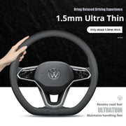 Perforated Steering Wheel Cover for Volkswagen VW Golf Tiguan Polo T-Roc T-Cross ID.3 ID.4