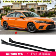 Gloss Black Side Skirt Extensions – Select 2022–2026 Honda Civic