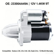 Starter Motor for Subaru Legacy/Outback/Tribeca 2.5L/3.0L 2005-2007