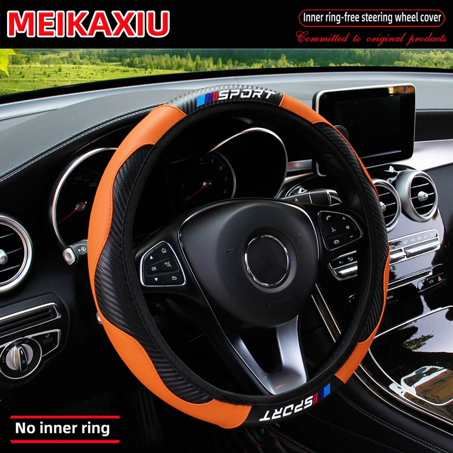 Steering Wheel Cover – carbon-fiber-look, 38cm