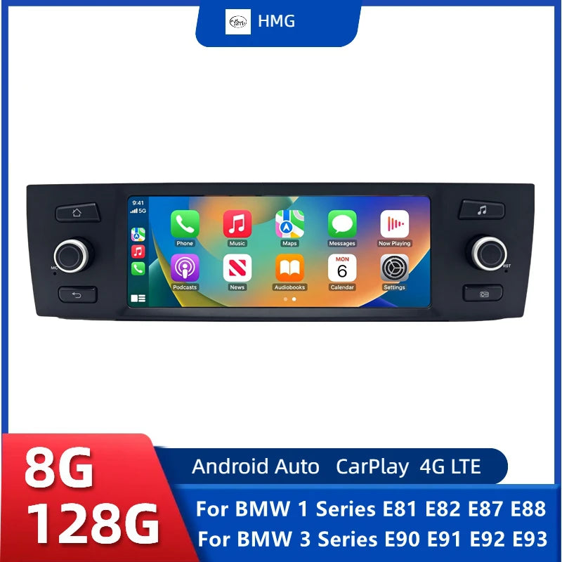 6.95-Inch Wireless CarPlay/Android Auto Radio for BMW E8x/E9x