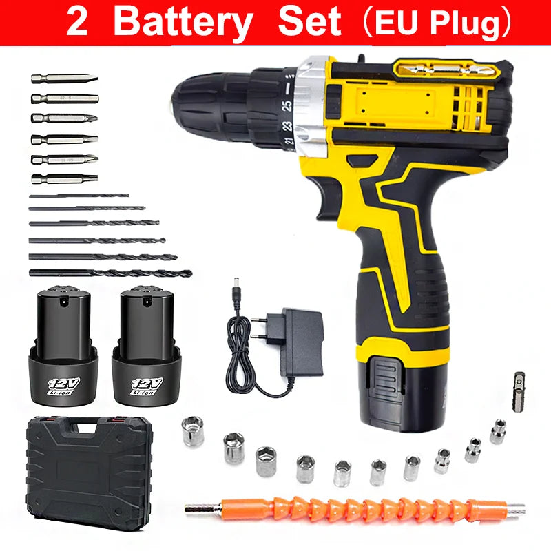 12V Cordless Drill and Screwdriver Set – Select Kit