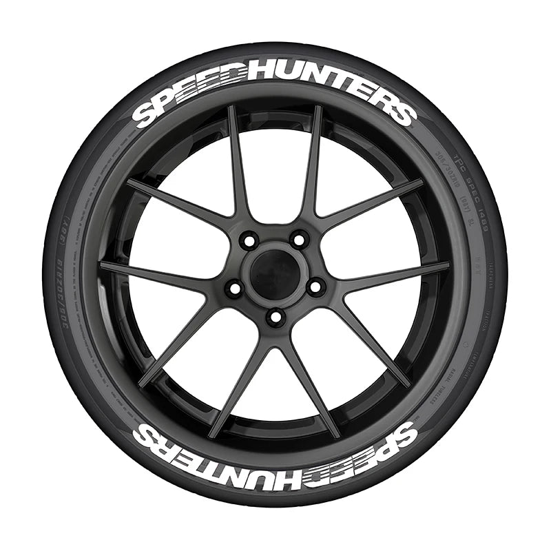 Universal 4PCS Speedhunters 3D Thickened Tire Stickers Car Wheel Rim Decals Waterproof Without Glue Auto Racing Exter
