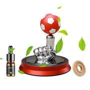 Solar-Powered Rotating Football Car Aroma Diffuser