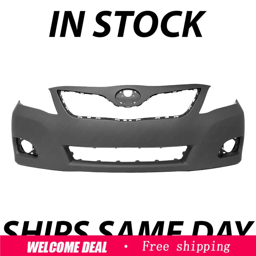 Primed Front Bumper Cover for 2010–2011 Toyota Camry Sedan