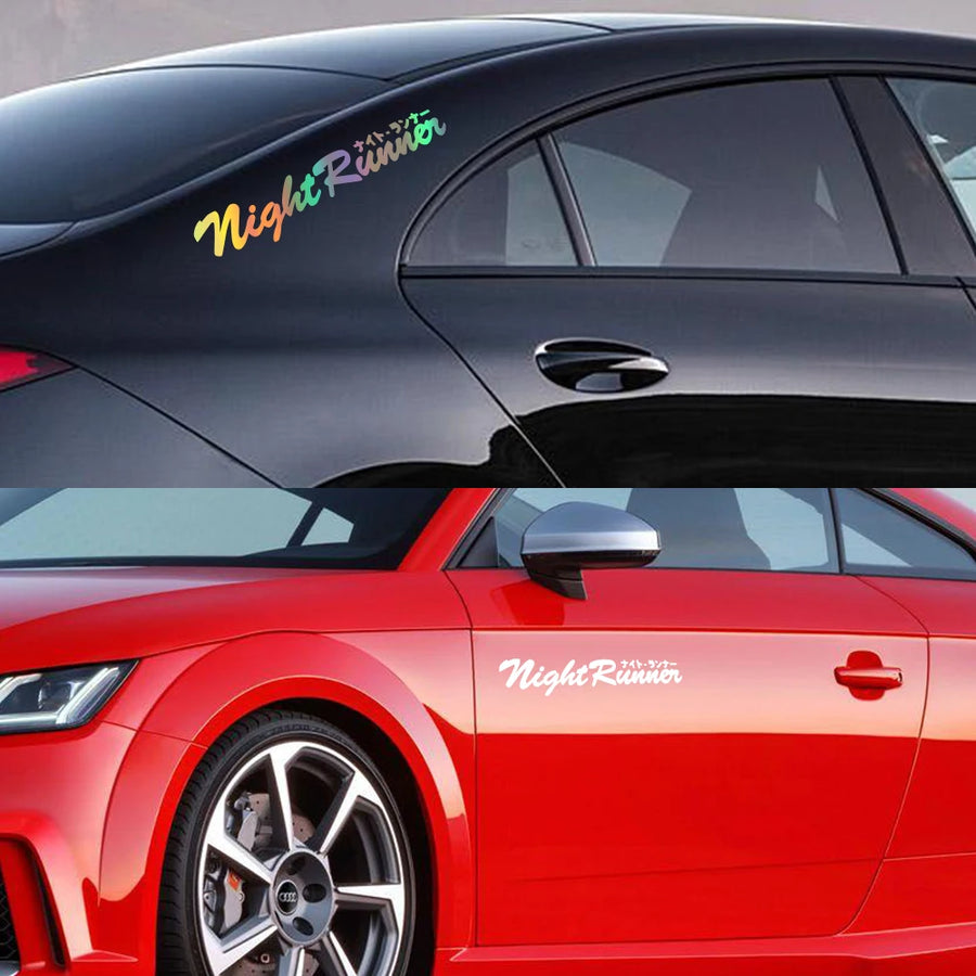 Night Runner Windshield Vinyl Decal – Multiple Sizes