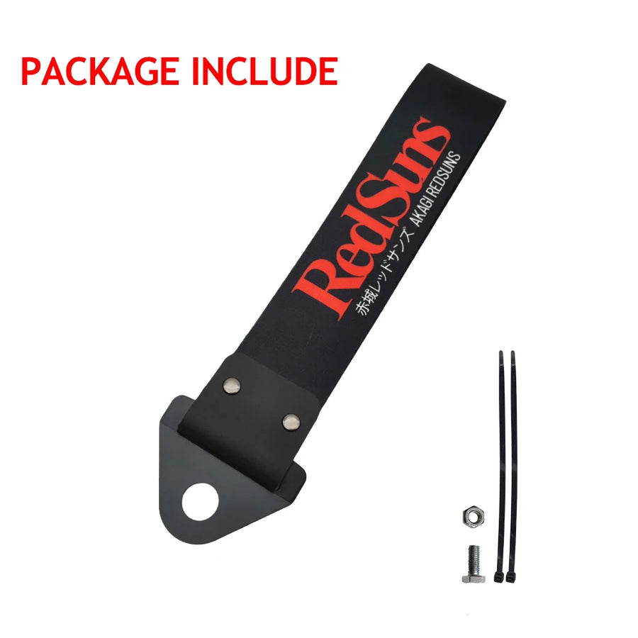 Red Sun-Style Decorative Tow Strap