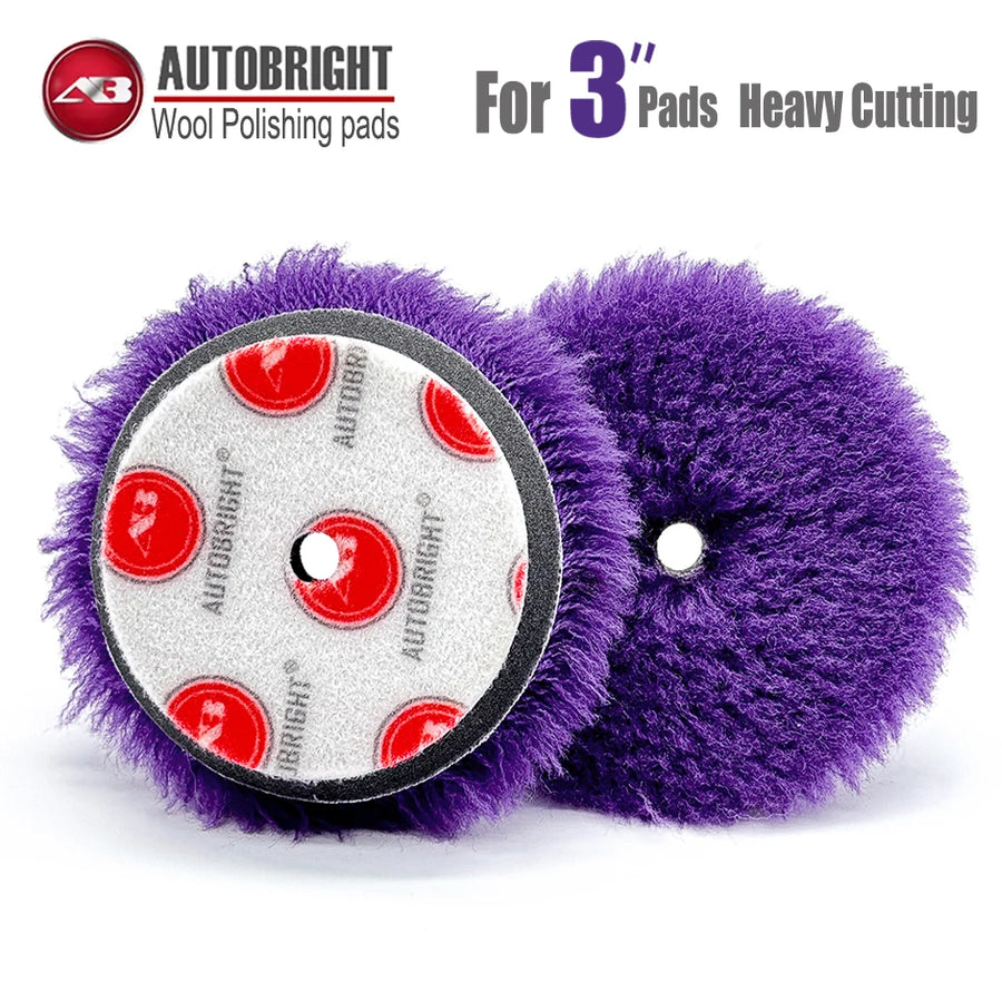 Wool Polishing Pads for 3-Inch Backing Plates