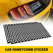 48 x 30 cm Universal Black Honeycomb Tail-Light Decal Sheet