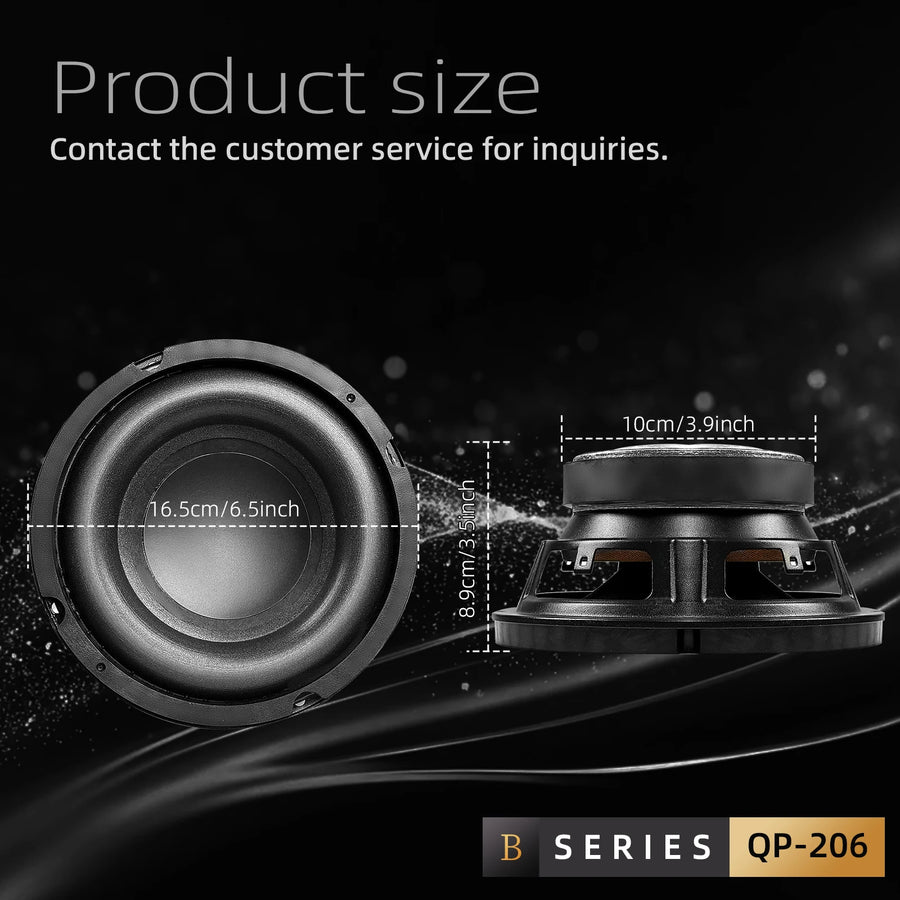 6.5- or 8-Inch Car Audio Subwoofer