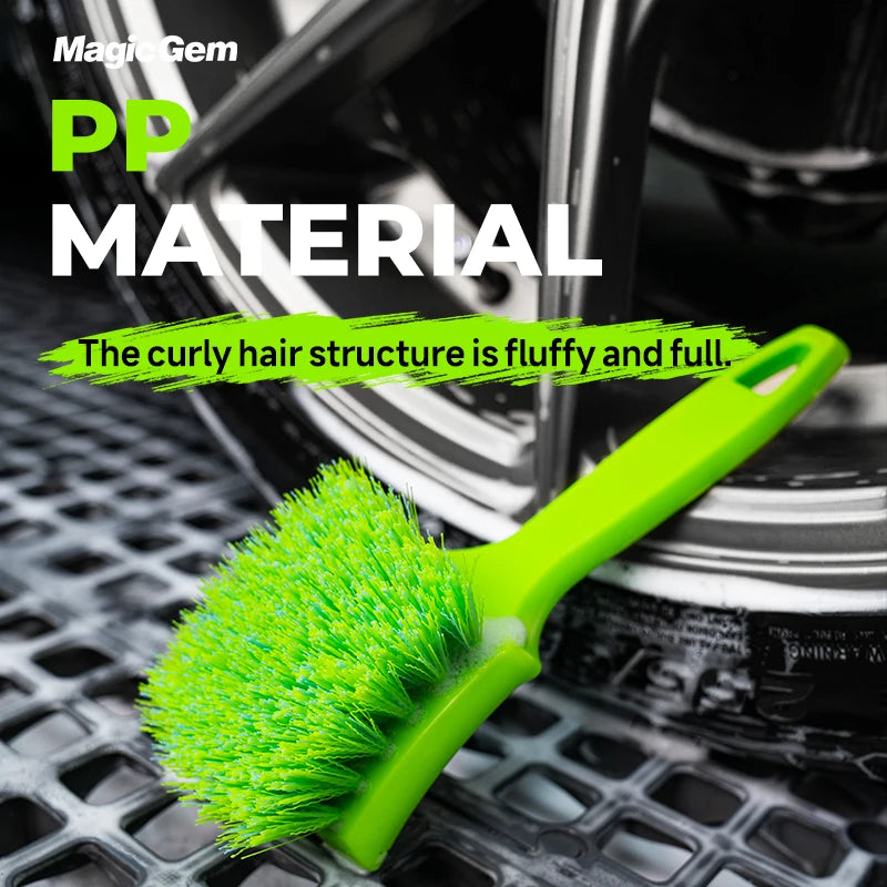 Stiff-Bristle Tire Scrub Brush