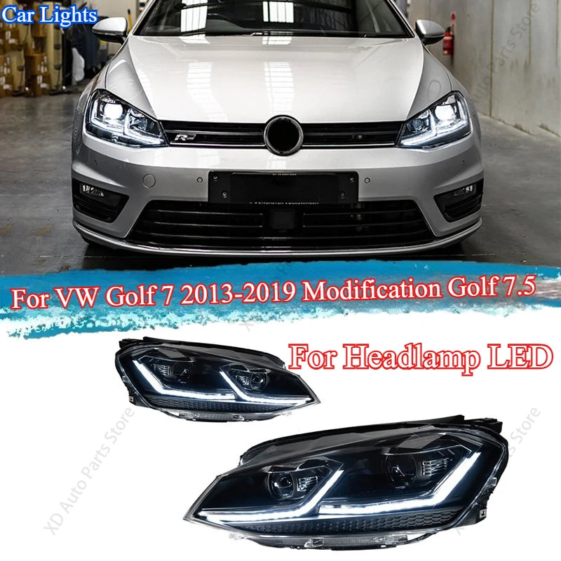 LED Projector Headlight Assembly for VW Golf 7 2013–2017