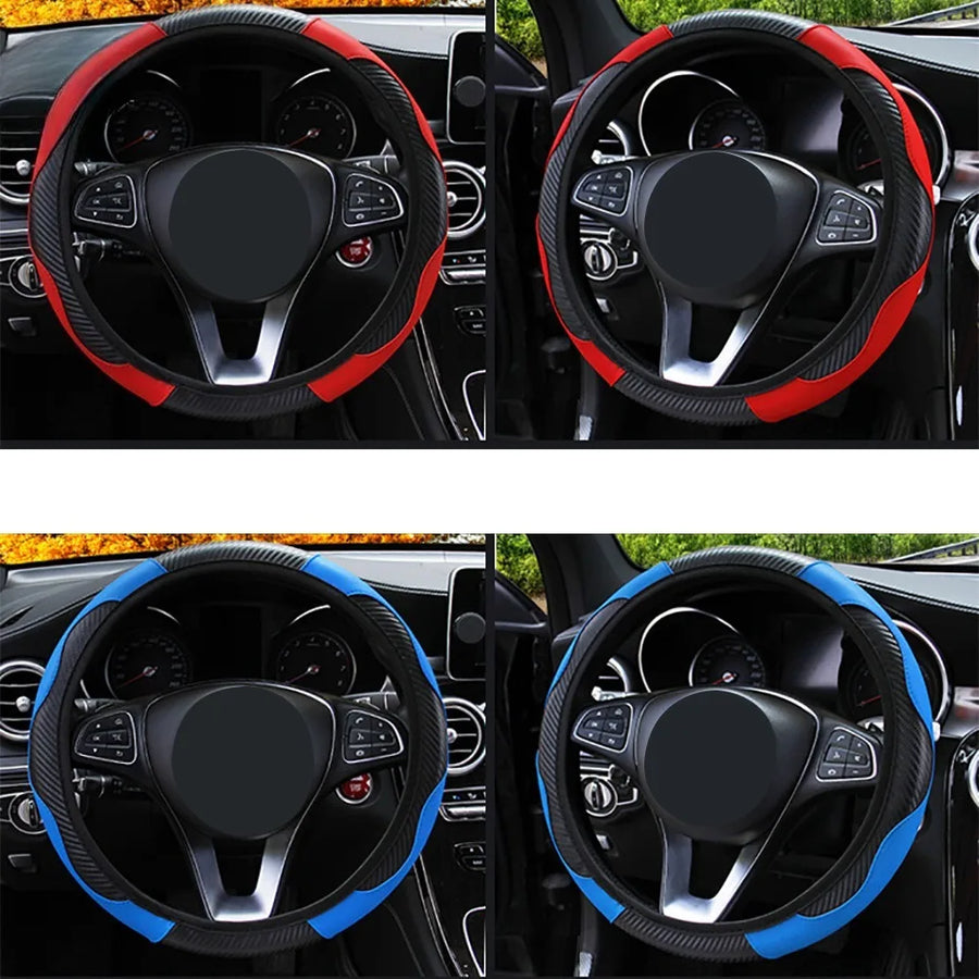 Universal Leather Car Steering Wheel Cover