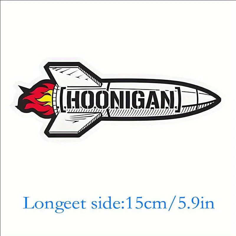 Hoonigan Rocket Waterproof Vinyl Decal – Universal Vehicle Sticker