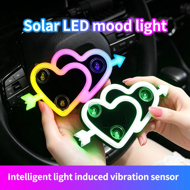 Solar-Powered RGB Car Window Ambient Light