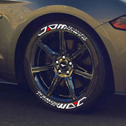 Jdm Alphabet Pvc Car Decals Tire Fashion Waterproof Automotive Accessories 3D Thickened Wheel Rim Stickers