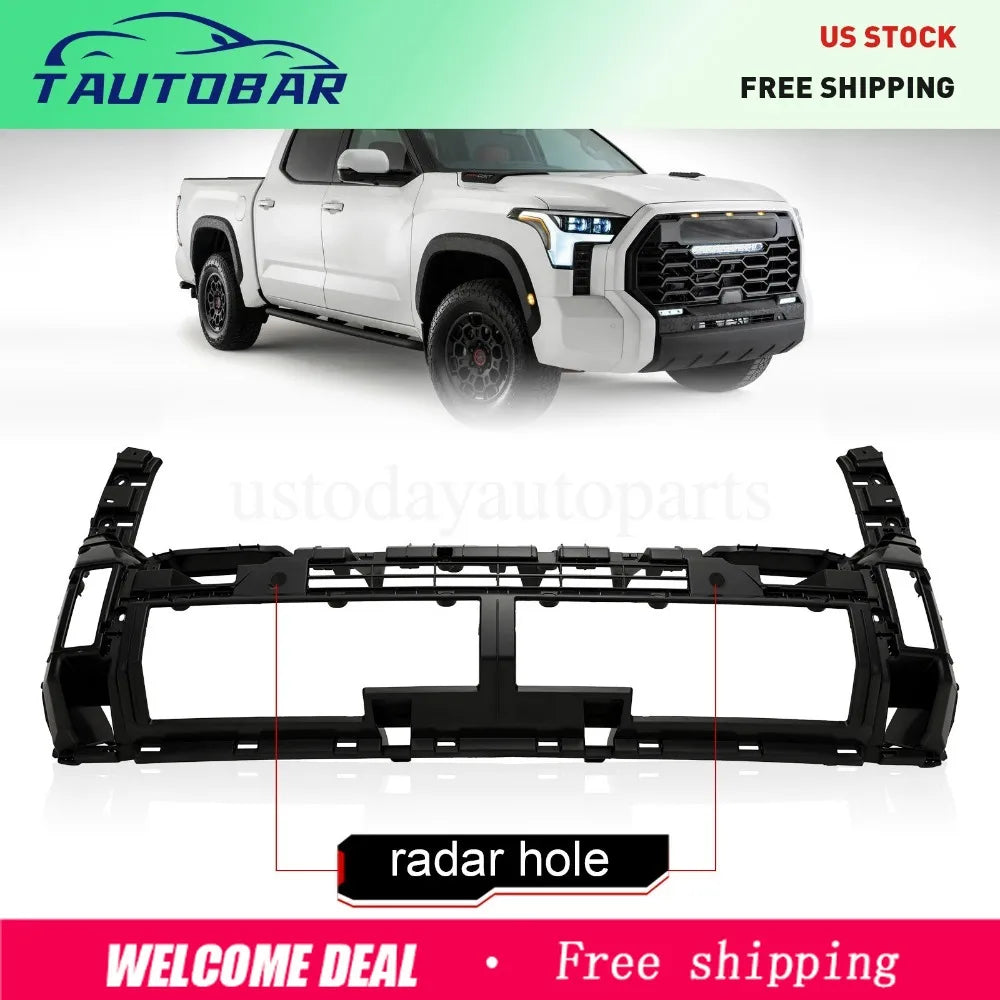 Front Bumper Cover Support with Sensor Holes for 2022–2024 Toyota Tundra