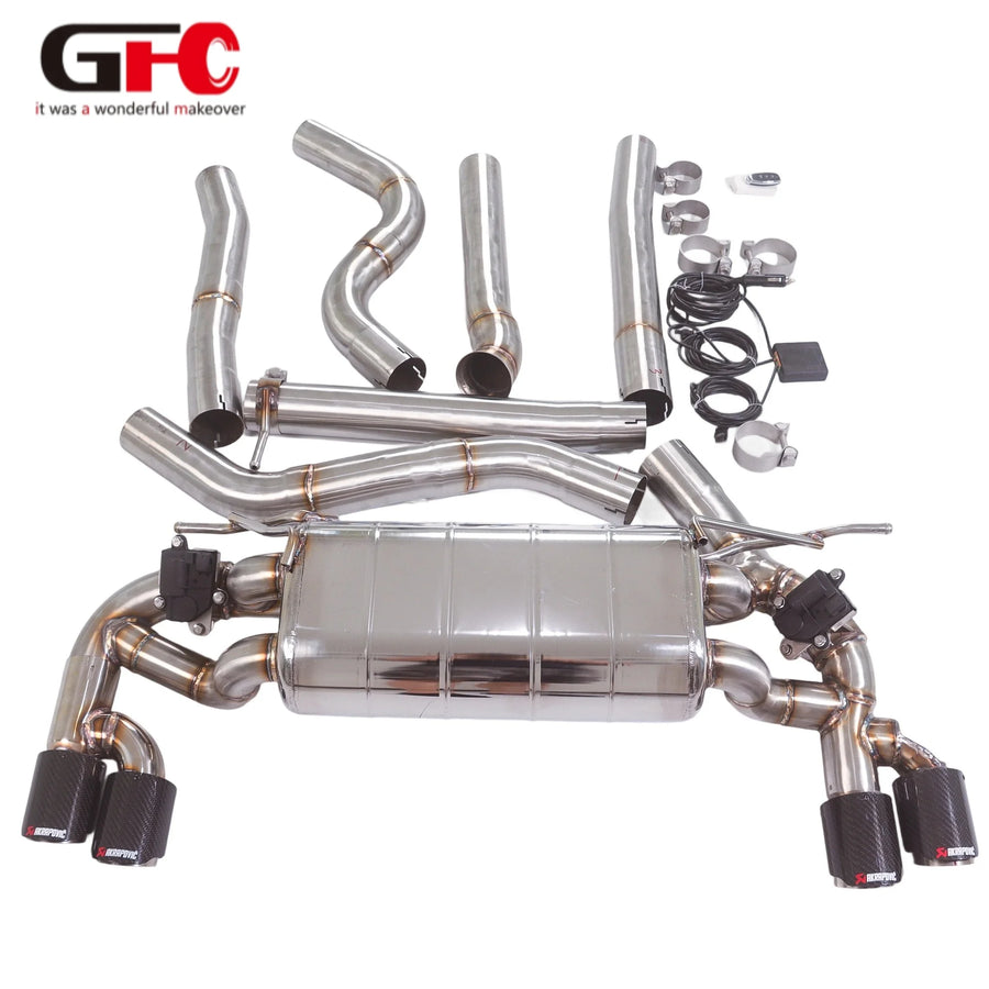 304 Stainless Steel Valved Cat-Back Exhaust System for BMW 220 2013-2018