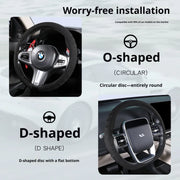 Suede 15 Inch Steering Wheel Cover
