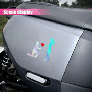 Marriage Proposal Couple Vinyl Car Decal – 5.43 x 5.63 in