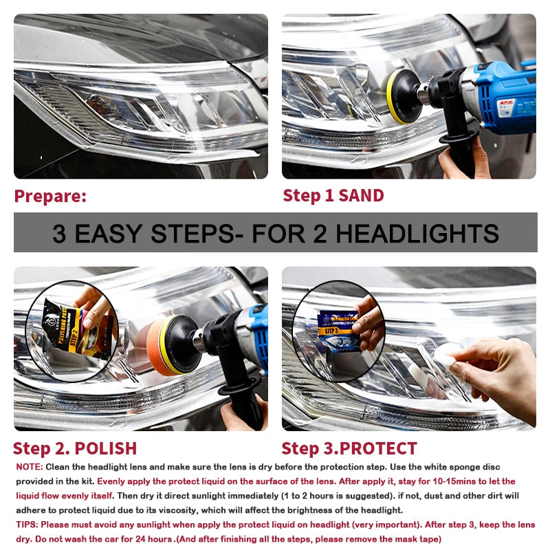 Headlight Lens Restoration Kit