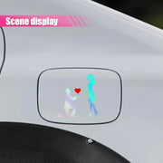 Marriage Proposal Couple Vinyl Car Decal – 5.43 x 5.63 in