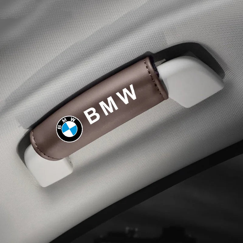 Leather-look Roof Grab Handle Cover Set for BMW