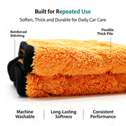 850 GSM Quilted Microfiber Detailing Towel, 40 x 40 cm