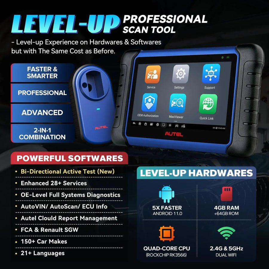 Autel MaxiIM IM508S Key Programmer and Bidirectional OBD2 Scanner