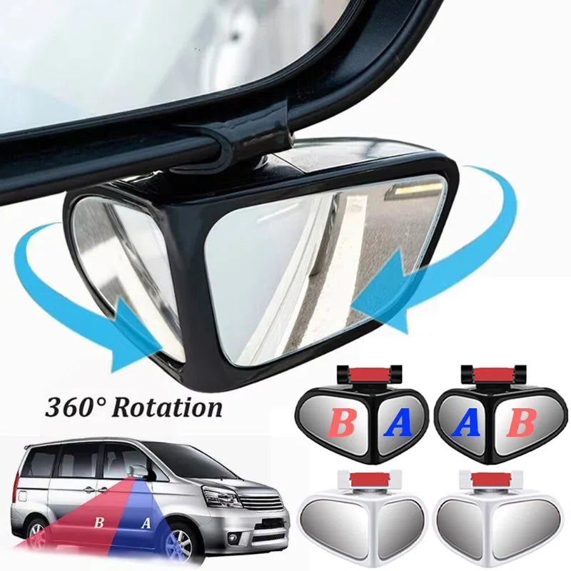 360° Adjustable Blind-Spot Mirror – Left or Right