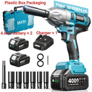 1/2-Inch Cordless Brushless Impact Wrench, 1200 N·m, Battery Options