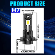 H7 LED Headlight Bulb – 6000K