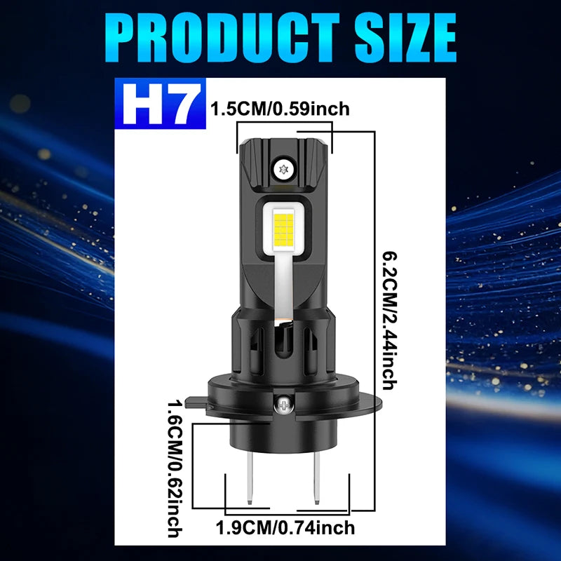 H7 LED Headlight Bulb – 6000K