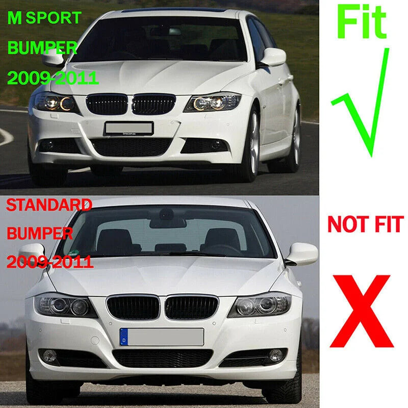 Front Bumper Lip & Splitter for 2009–2012 BMW 3 Series
