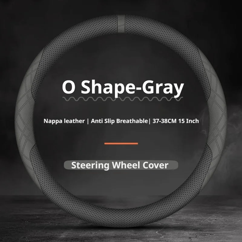Perforated Steering Wheel Cover for Infiniti QX50 QX60 QX80 QX55 Q50 Q60 FX35 M37 Car
