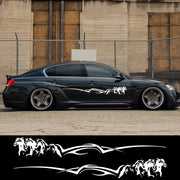 Running Horse Side Stripe Vinyl Decal Pair – 160 × 21 cm