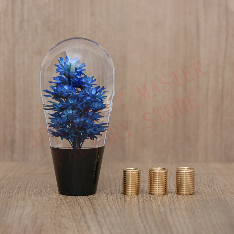 10cm Acrylic Flower Manual Gear Shift Knob