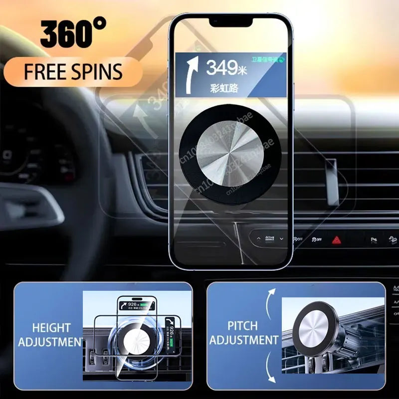 MagSafe-Compatible Magnetic Car Mount Head – 17 mm Ball Socket