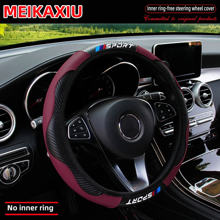 Steering Wheel Cover – carbon-fiber-look, 38cm