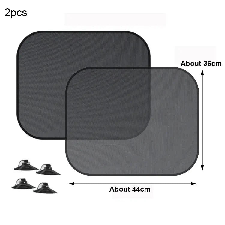 SEAMETAL Two-Piece Car Window Sunshade Set – Front or Rear
