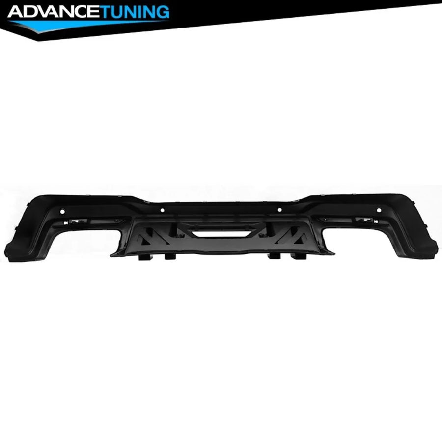 Gloss Black Competition-Style Rear Diffuser for 2024–2026 Ford Mustang