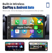 10.4-Inch Rotatable 1-DIN Wireless CarPlay and Android Auto Car Stereo