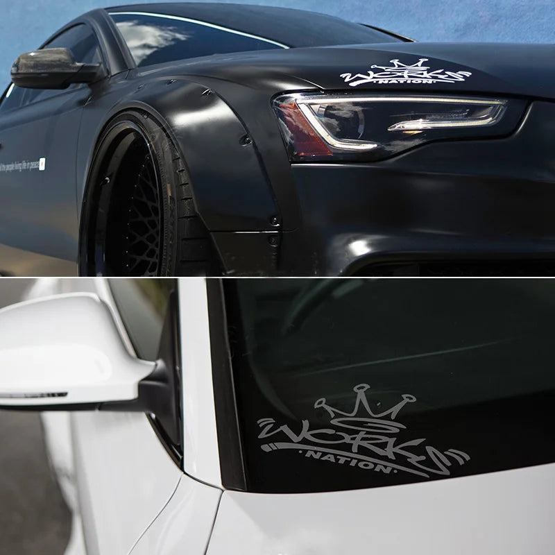Reflective Headlight Eyelid Vinyl Decal