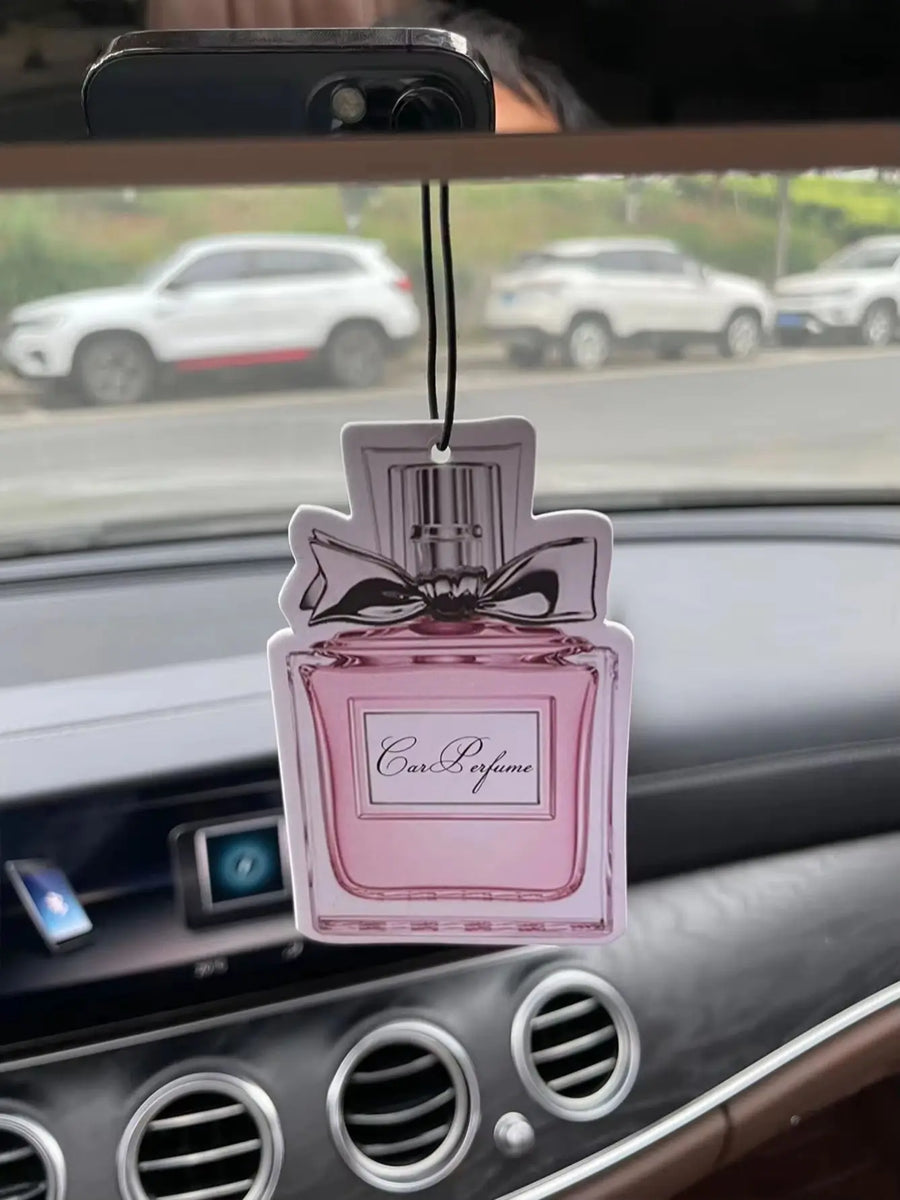 Perfume Bottle Pattern/Freesia Fresh Scent Car Air Freshener