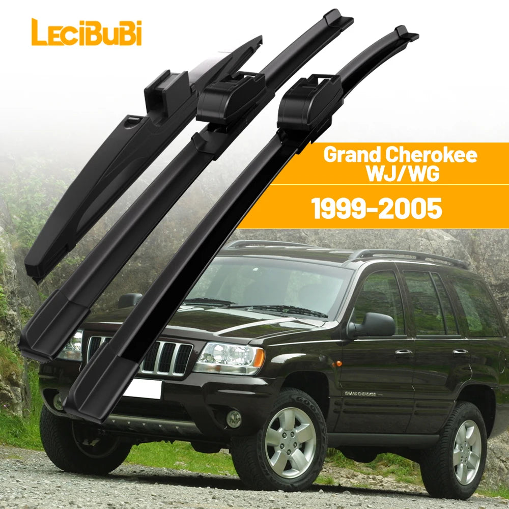 Front & Rear Windshield Wiper Blade Set for Jeep Grand Cherokee WJ WG 1999-2005