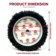 Wool Polishing Pad, 7-Inch Backing & 9-Inch Face